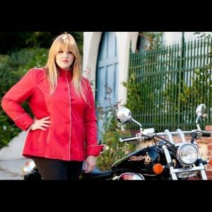 The GoGo Gear Cafe Moto Jacket - Size US/16 UK/18 EU/46 600D Abrasion Resistant